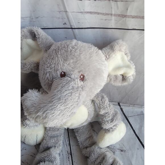 Spark Create Imagine Gray Elephant Rattle Plush Stretchy Legs Stuffed Animal Toy - Picture 2 of 5
